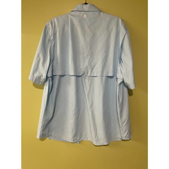 Mens X-Large XL Field and Stream Fishing Blue Button Down Casual Shirt - Picture 6 of 10